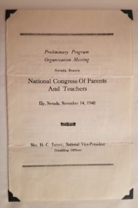 NV PTA Chartering Meeting Program Cover