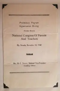 NV PTA Chartering Meeting Program Cover
